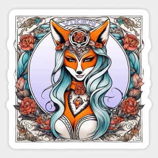 Sultry Vixen Sticker